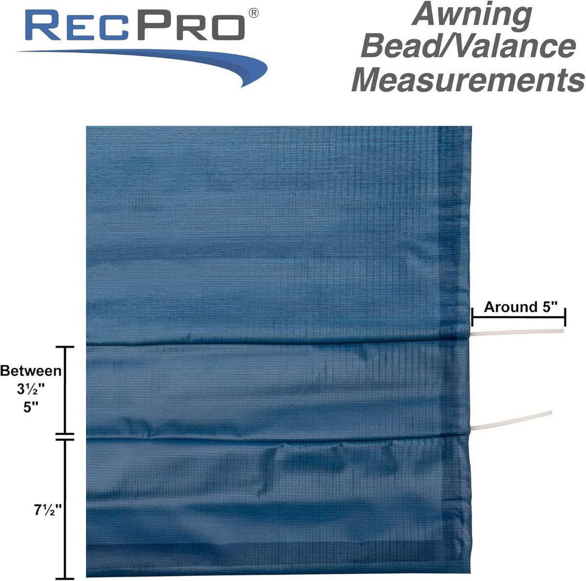 20 Foot Gray RV Awning Fabric Replacement T2233