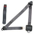 Retractable 3pt Gray Seat Belt A758946