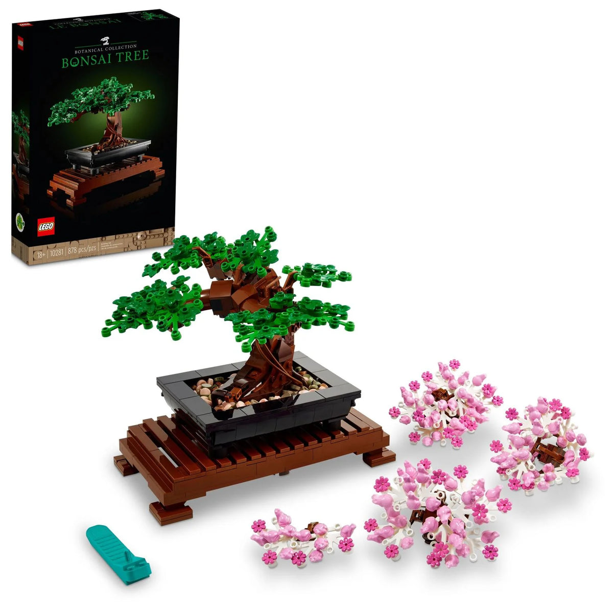 Bonsai Tree Building Set with Cherry Blossom Flowers J89031