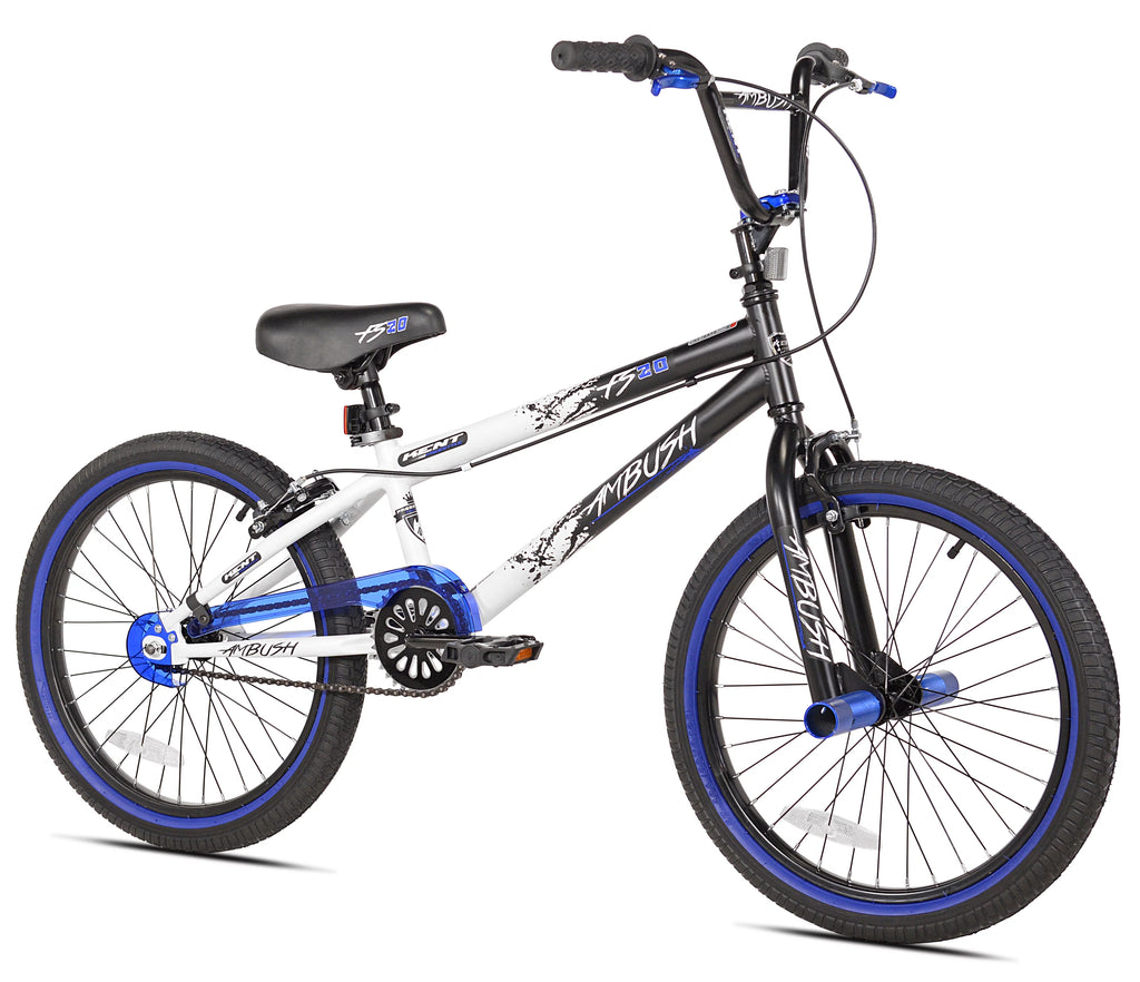 20 Boy's BMX Child Bike Black/Blue D289081