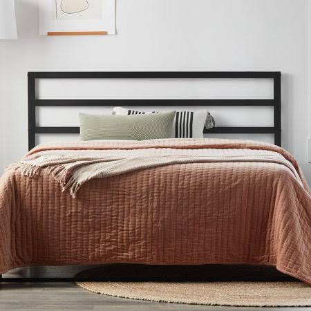 Black California King Metal Headboard G816