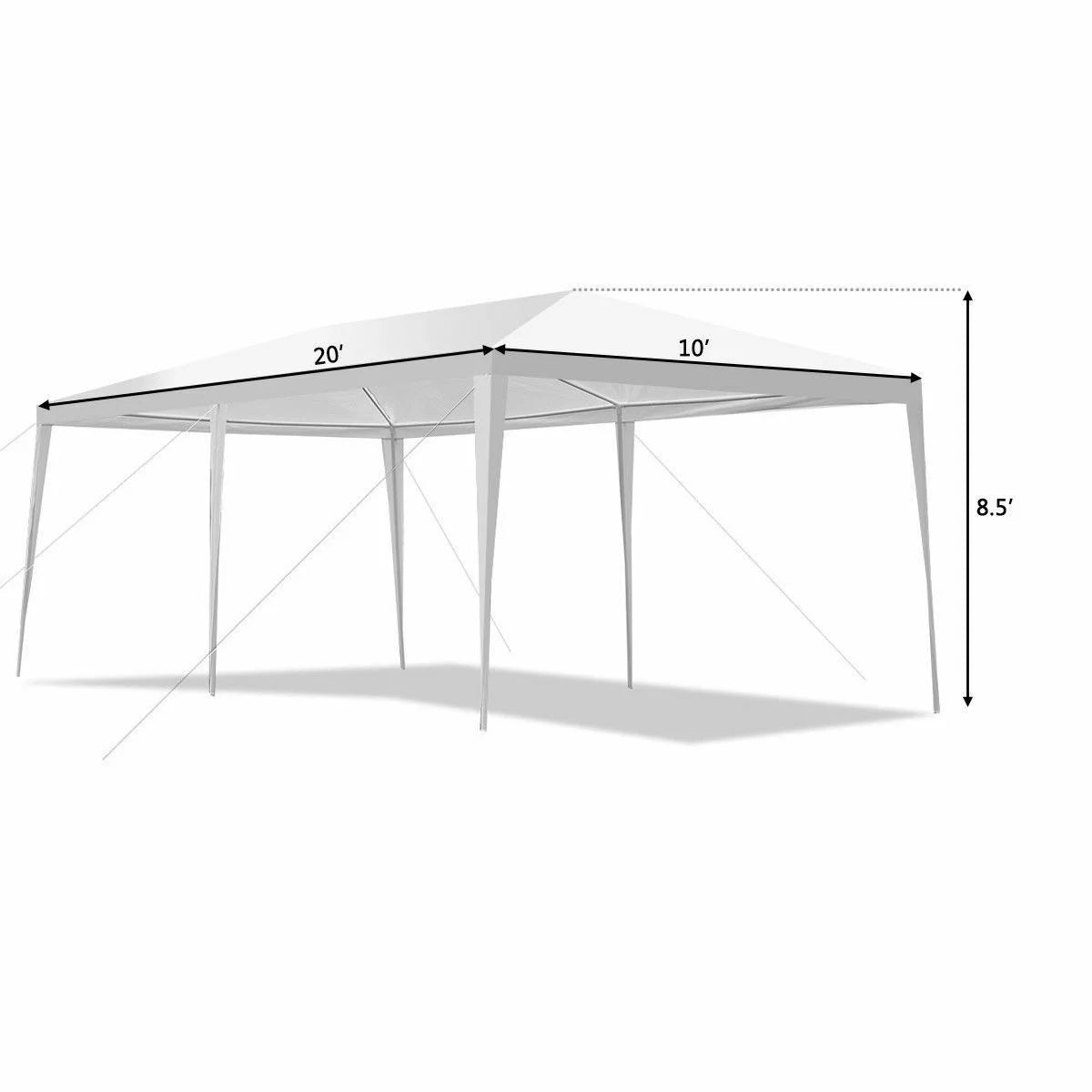 10'x20' Canopy Tent with 4 Sidewalls and Carry Bag J55527