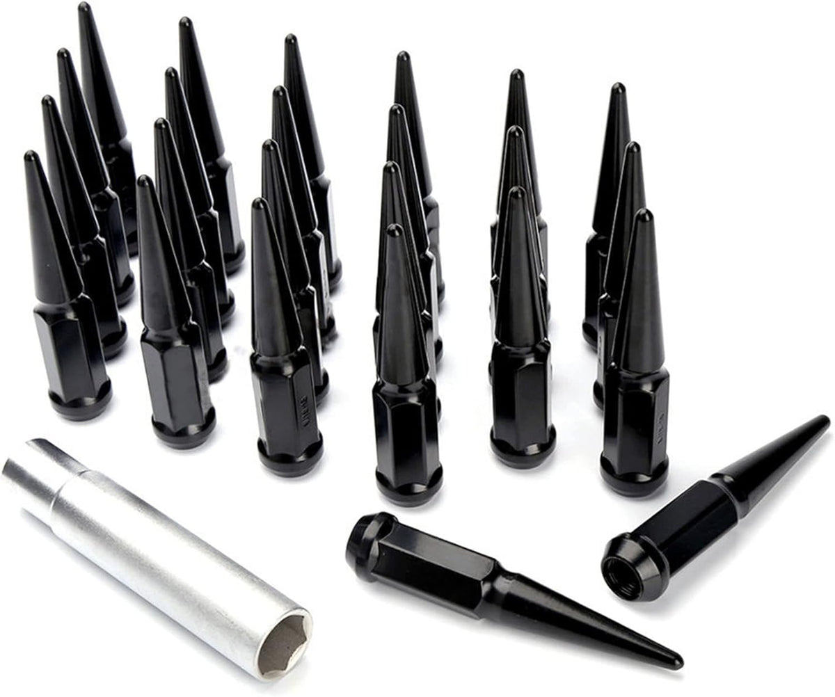 24 Chrome Spike Lug Nuts 1/2-20 Taper Pack of 2 B31990