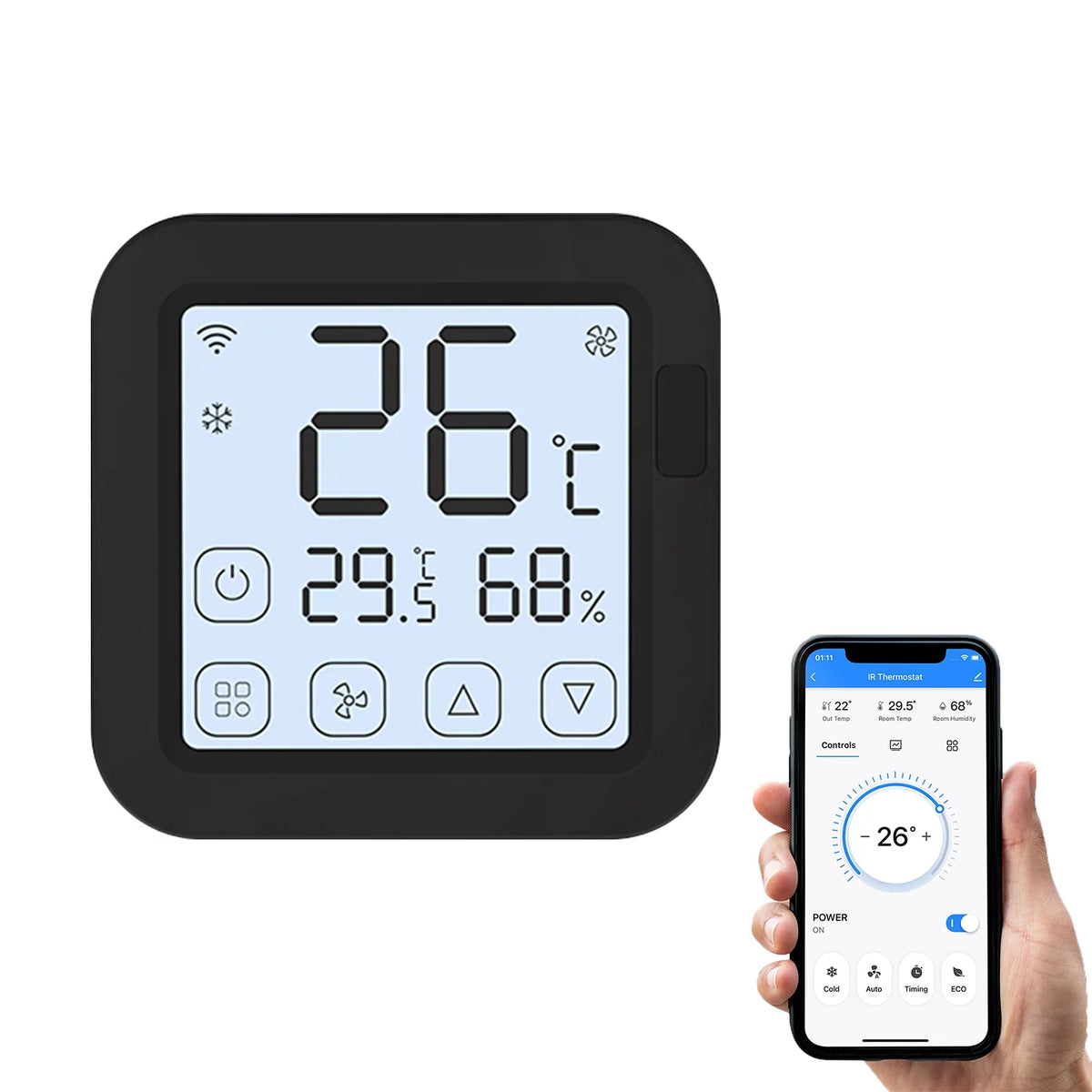 Smart Wifi IR Air Conditioner Controller with LCD Display Y250