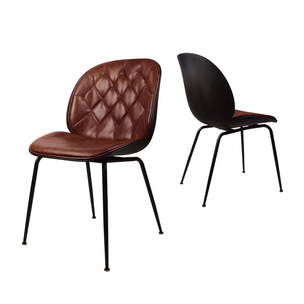 Faux Leather Dining Side Chair Set of 2 E6670