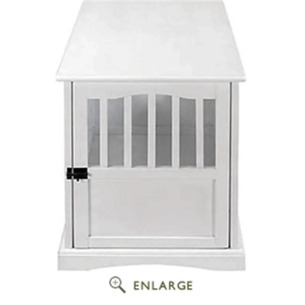 White Pet Crate End Table L7126