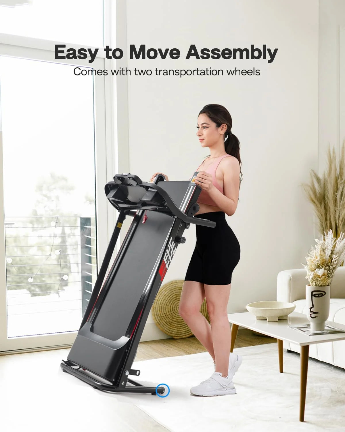 Foldable Incline Treadmill 2.5HP 265 LBS U39932