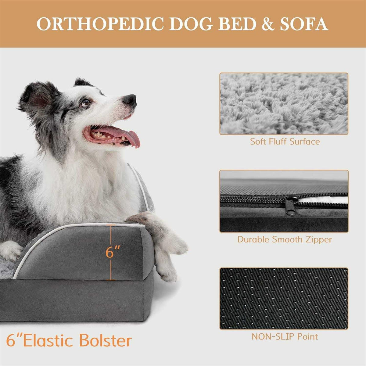 Waterproof Orthopedic Dog Bed F201461