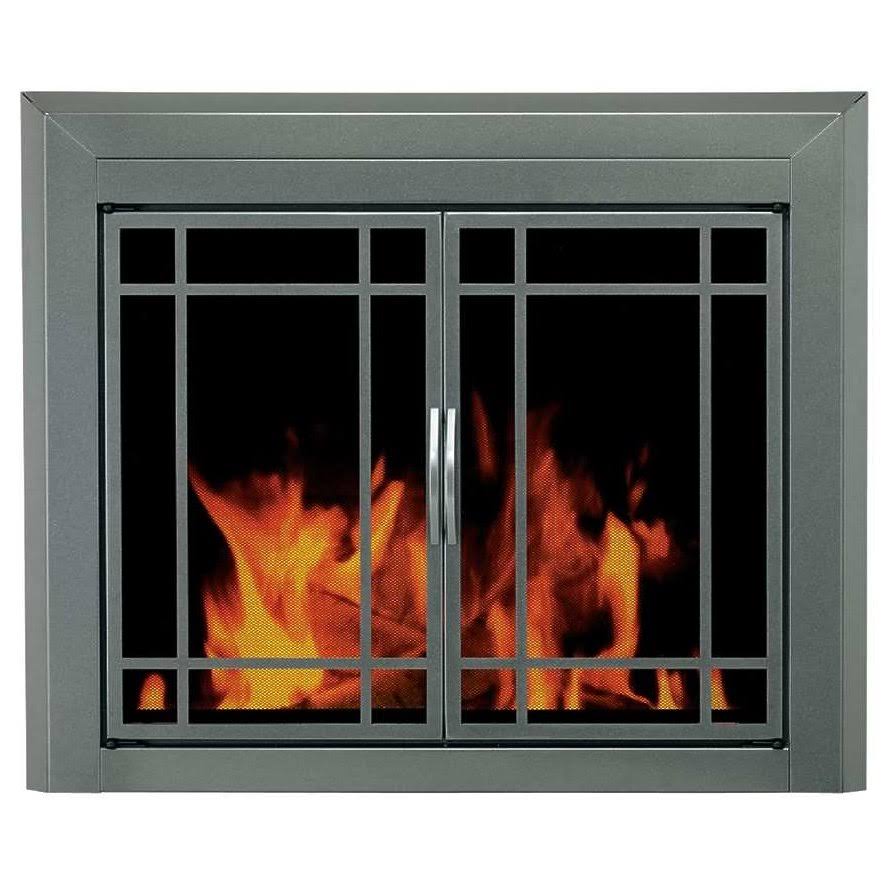 Small Glass Fireplace Doors I459
