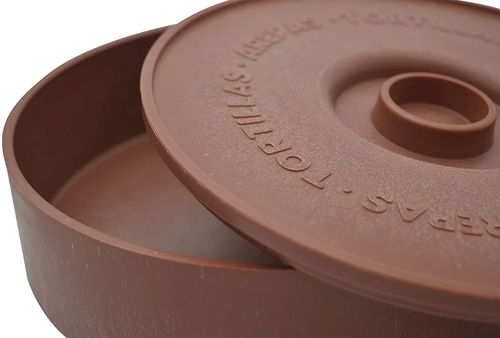 8 Traditional Brown Terracotta Microwave Safe Tortilla Warmer U756