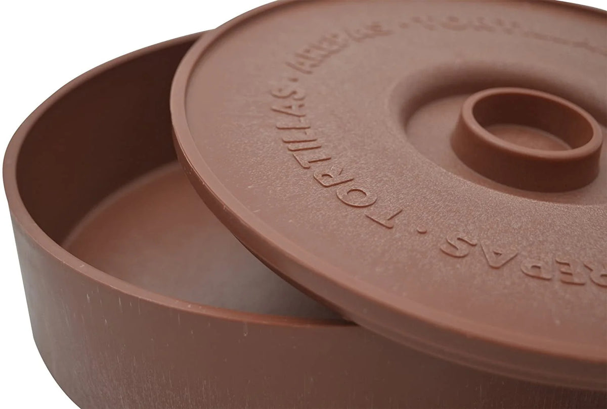 8 Traditional Brown Terracotta Microwave Safe Tortilla Warmer U756