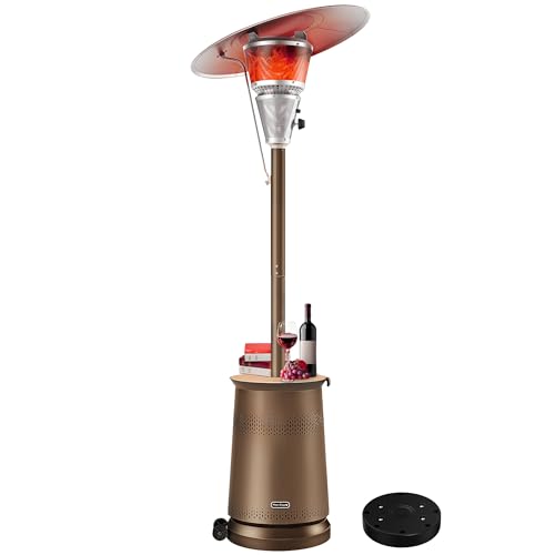 50,000 BTU Propane Patio Heater with Wheels U358