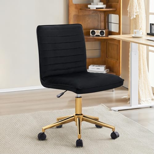 Faux Leather Upholstered Armless Desk Chair X993641