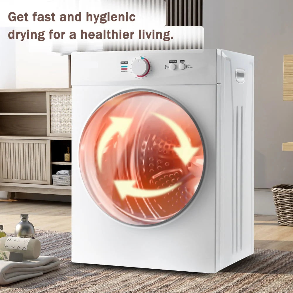 Portable Stainless Steel Laundry Dryer with 5 Modes W203