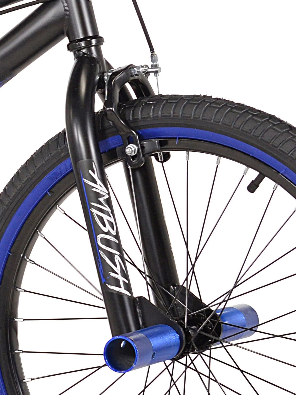 20 Boy's BMX Child Bike Black/Blue D289081