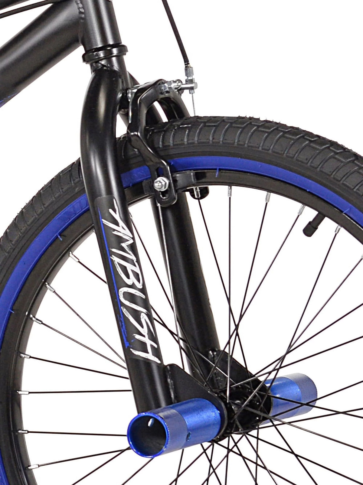 20 Boy's BMX Child Bike Black/Blue D289081