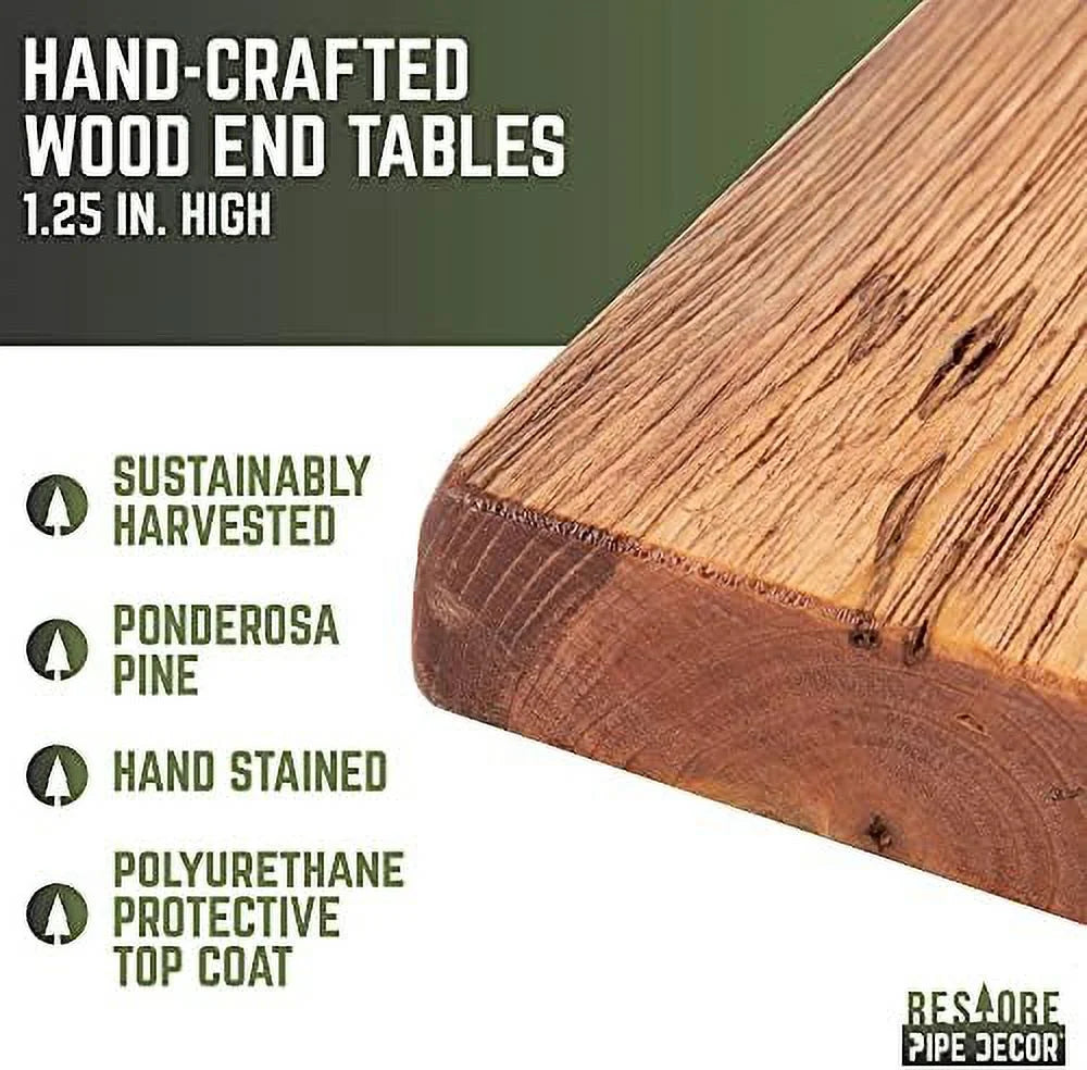 Solid Wood End Table 22 in. x 18 in. x 1.25 in. C82663