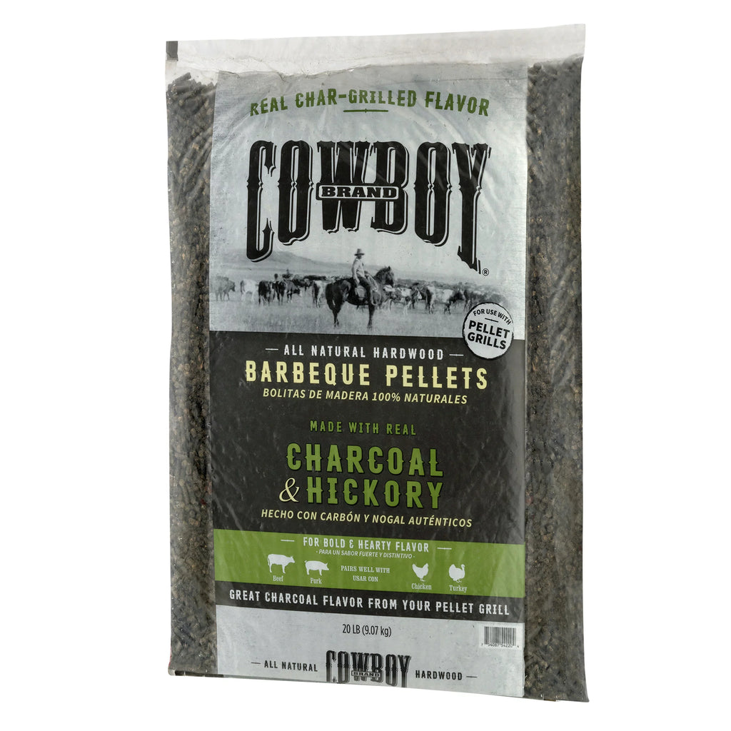 20LB Charcoal and Hickory Wood Pellets Y2142