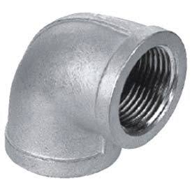 304 Cast Pipe Fitting 90 Degree Elbow 2-1/2x22 NPT Female Pkg Qty 4 E532720