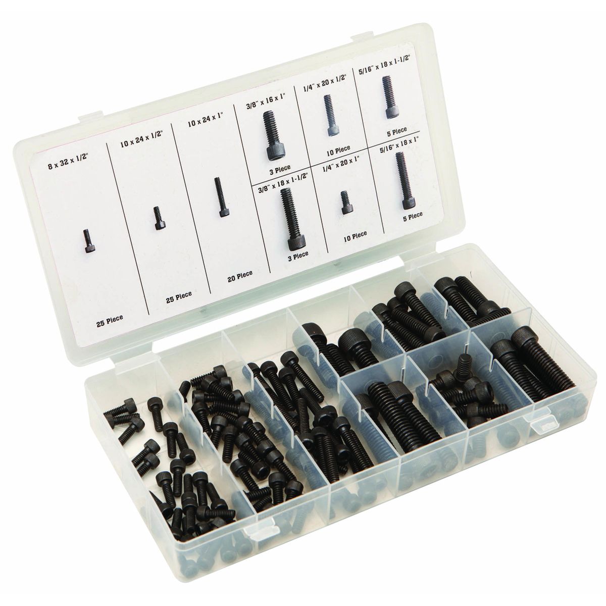 Allen Head Cap Screw Set, 106 Piece Z5076