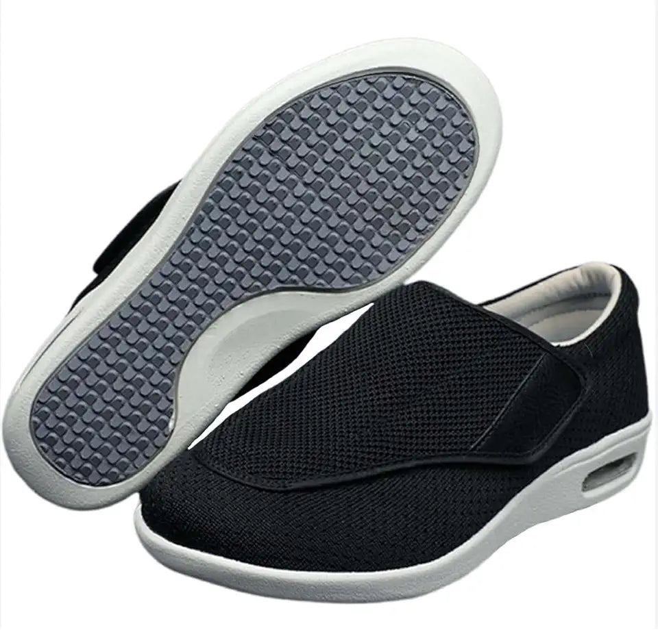 Extra Wide Adjustable Closure Lightweight Breathable Walking Sneakers C641128