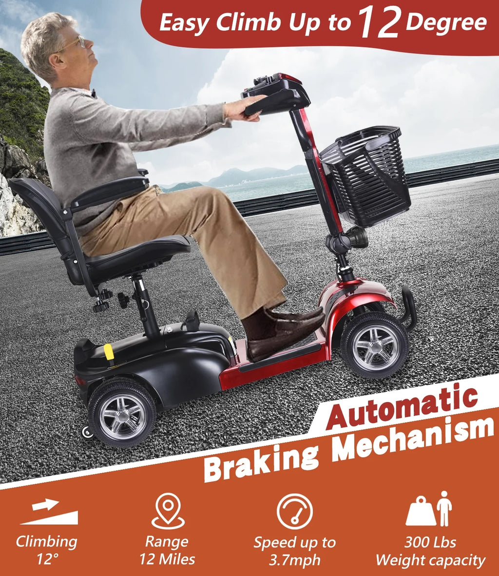4 Wheel Electric Powered Mobility Scooter X1649