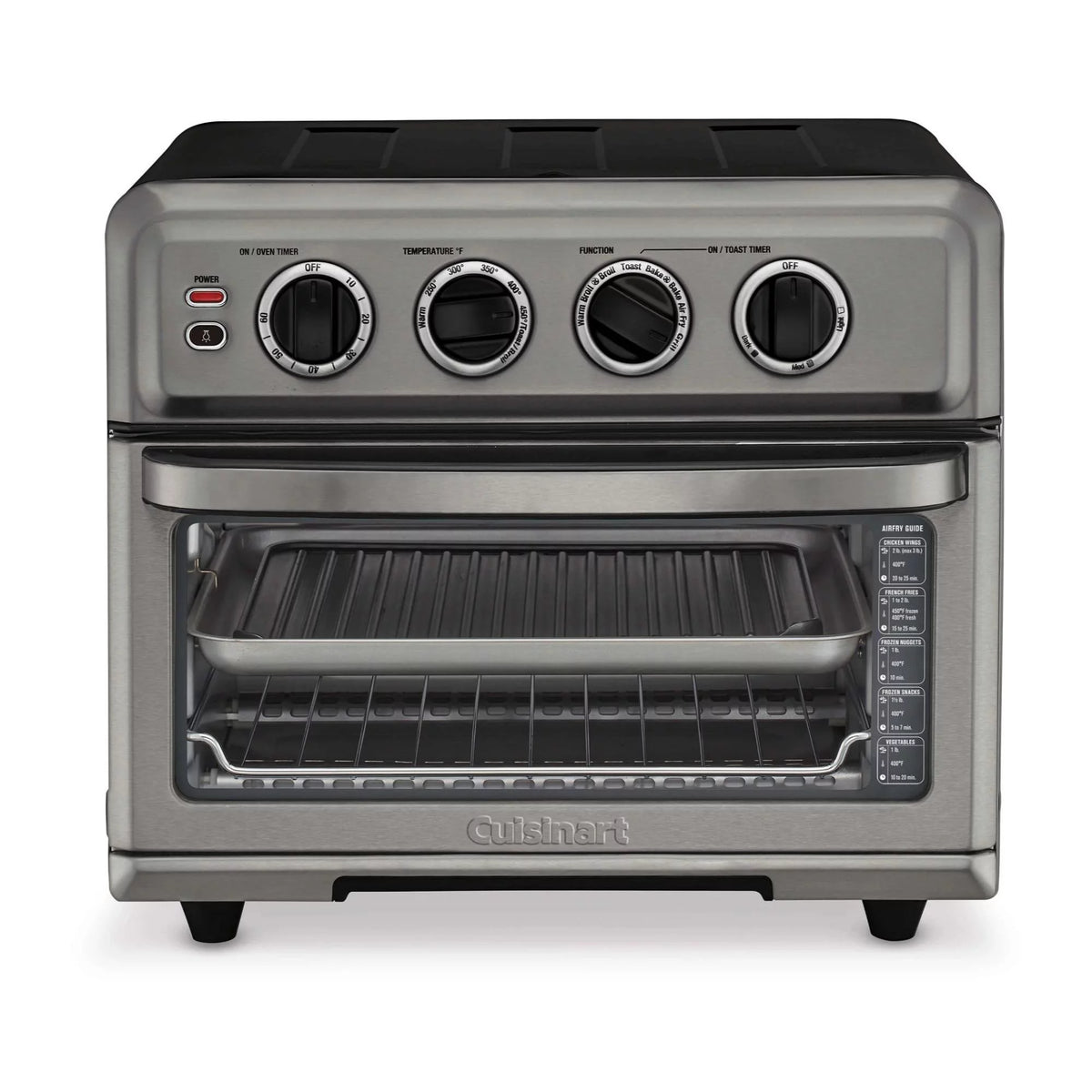 Black AirFryer Oven with Grill and Spatula and Tongs Set J6936