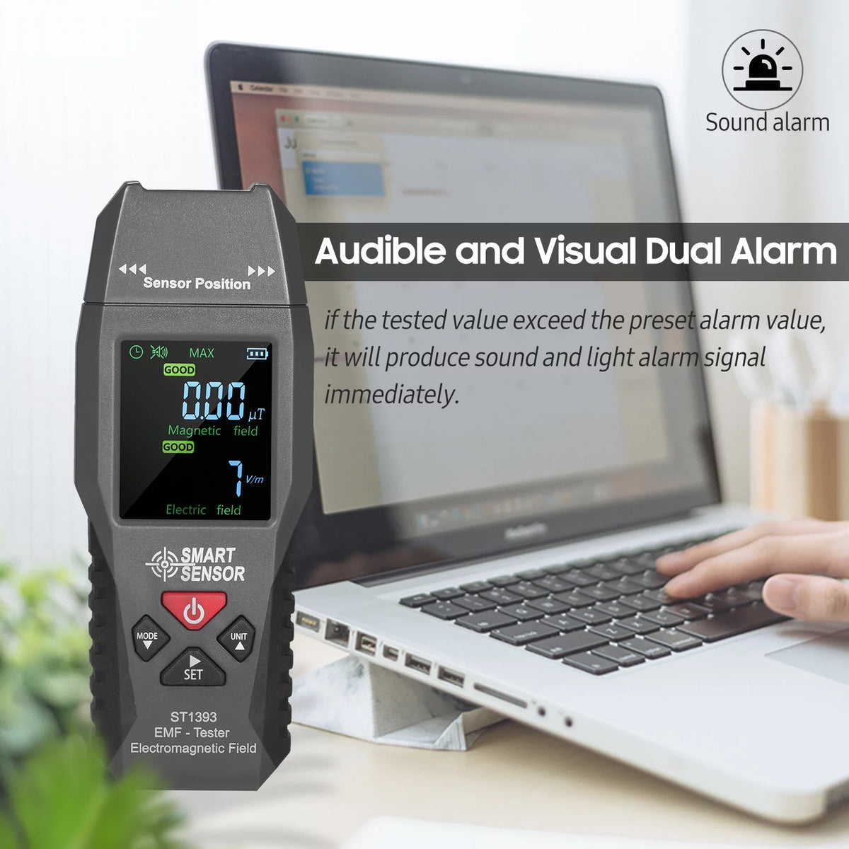 Handheld Mini Digital LCD EMF Meter Electromagnetic Field Detector E39773
