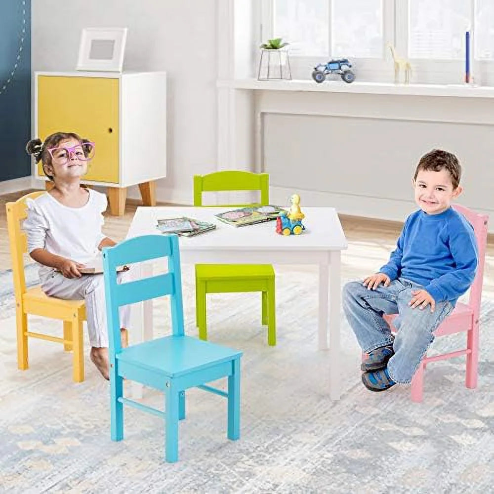 5 Piece Wood Table and Chair Set T2755