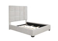 Beige Tufted Upholstered Panel Bed N466856