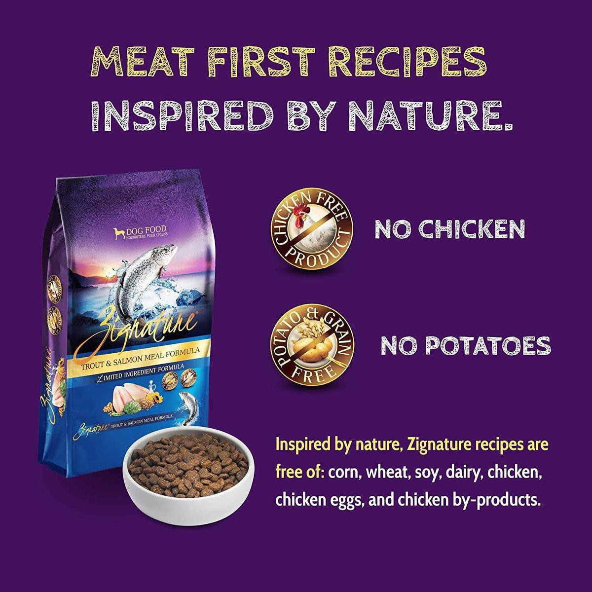 Dry Dog Food Trout Salmon Formula S6524