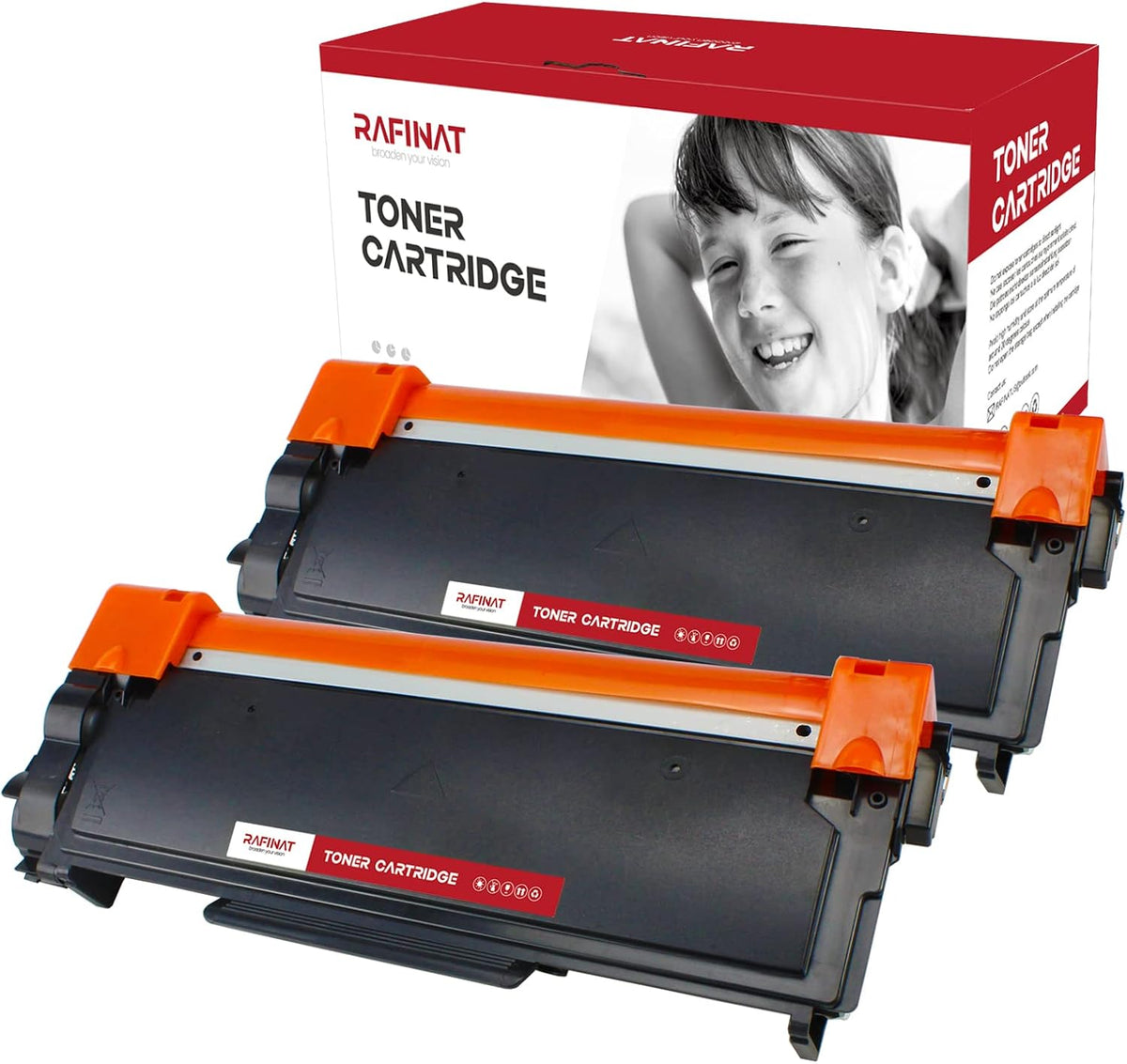 Black Toner Cartridge Replacement, 2 Pack N654490