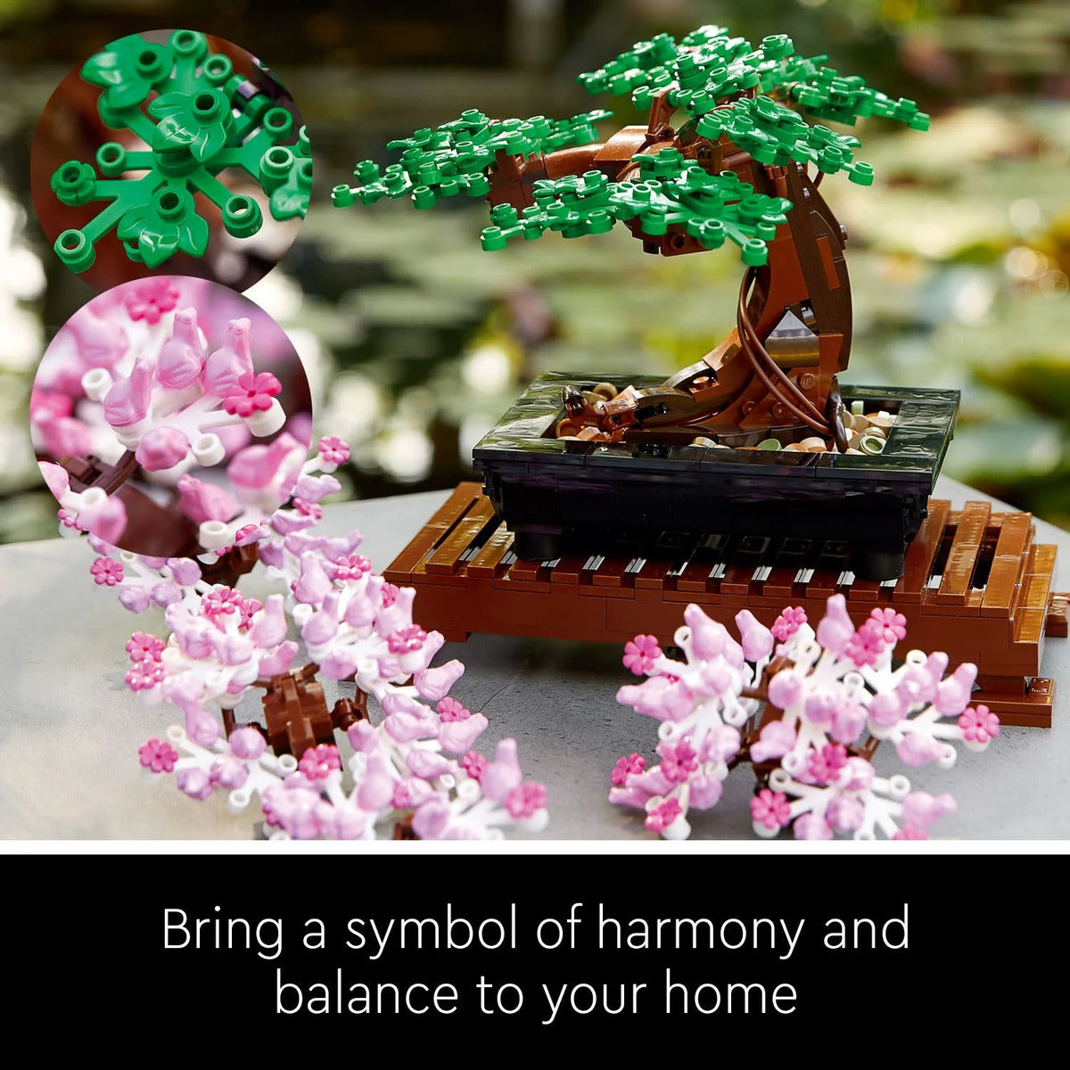 Bonsai Tree Building Set with Cherry Blossom Flowers J89031