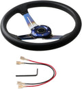 14 Inch Deep Dish Racing Steering Wheel Aluminum Alloy 6 Bolts B3533