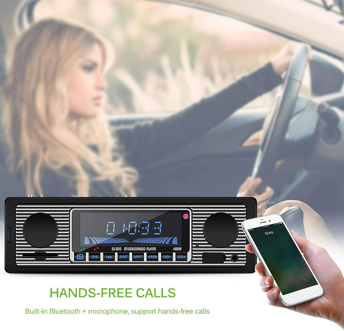 Car Music Player Bluetooth Classic Compact Size Auto Radio Z9906