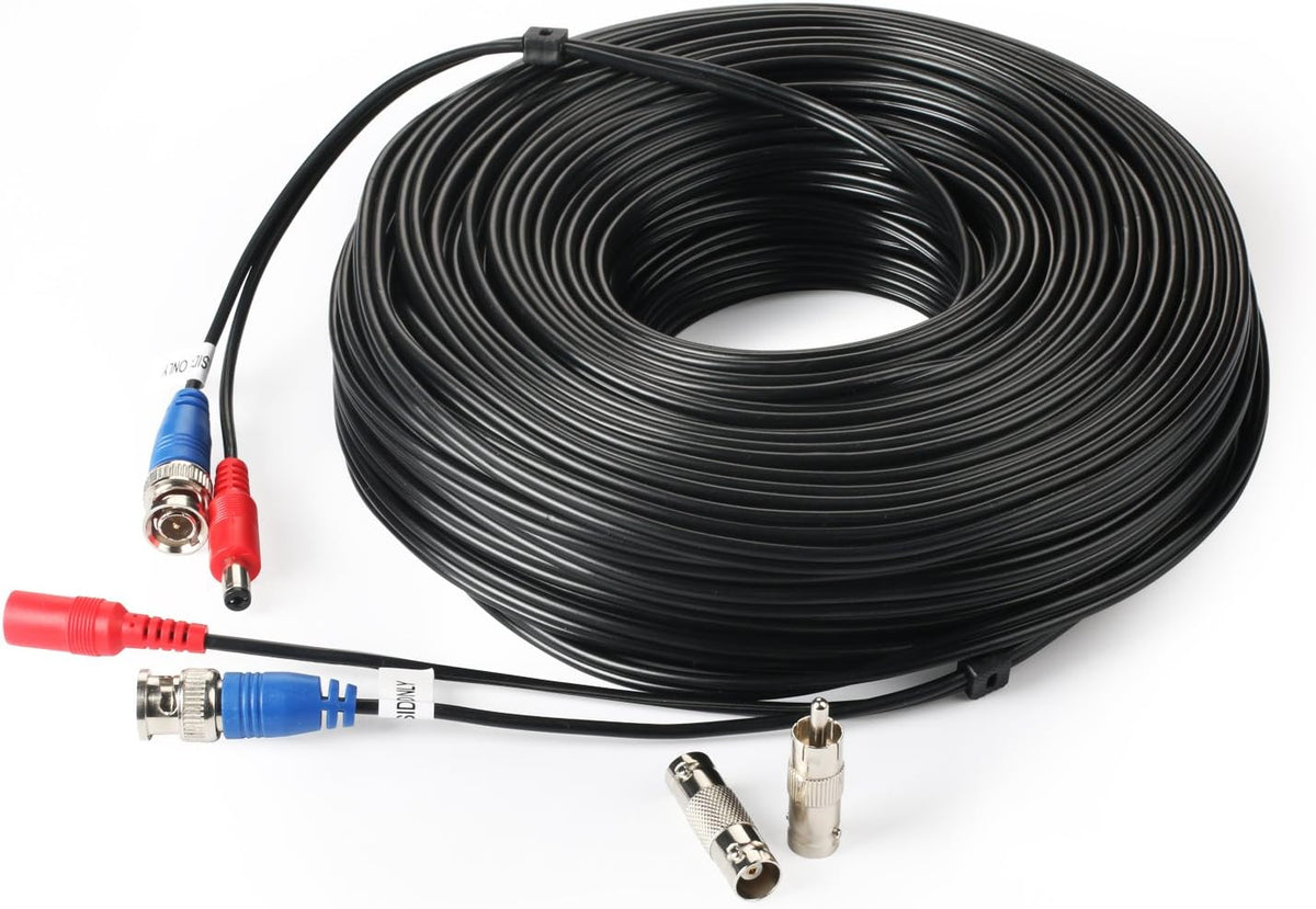 200Feet BNC Video Power Cable with Connectors C1461