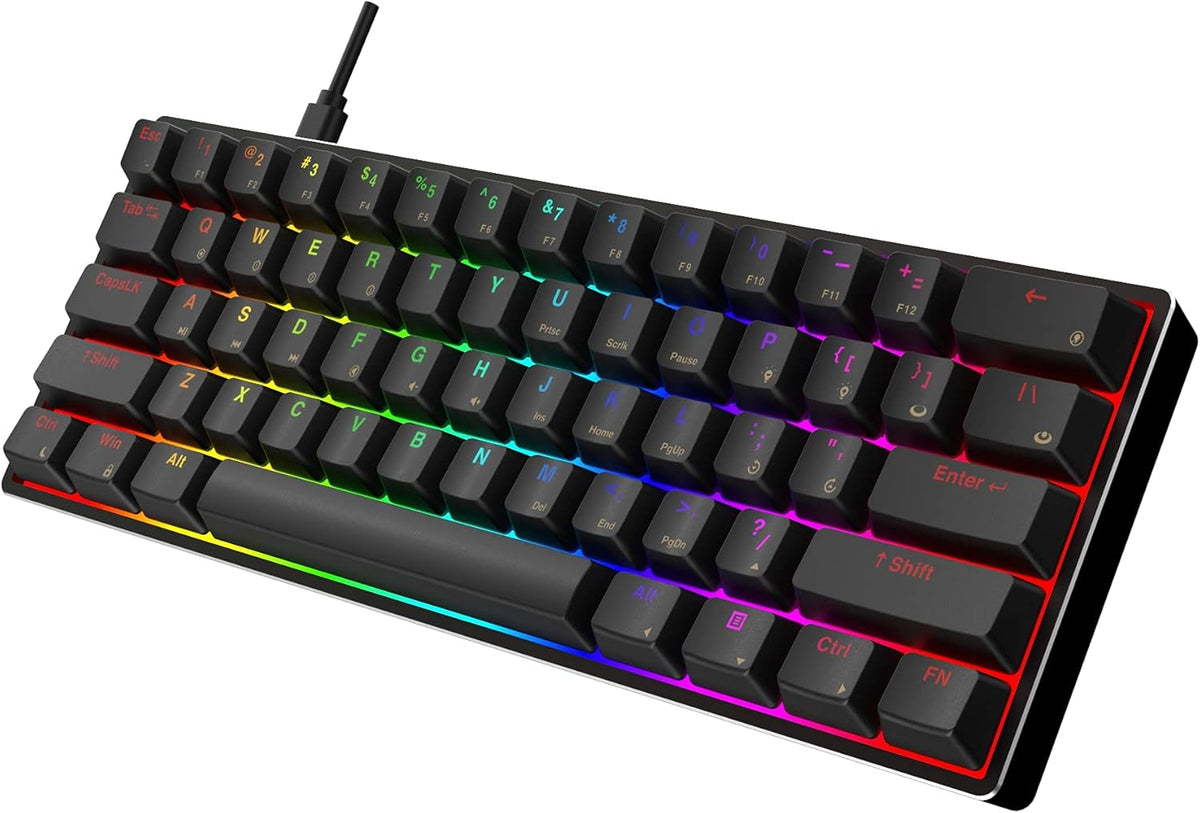 61 Keys Hot Swappable RGB Mechanical Gaming Keyboard E9135