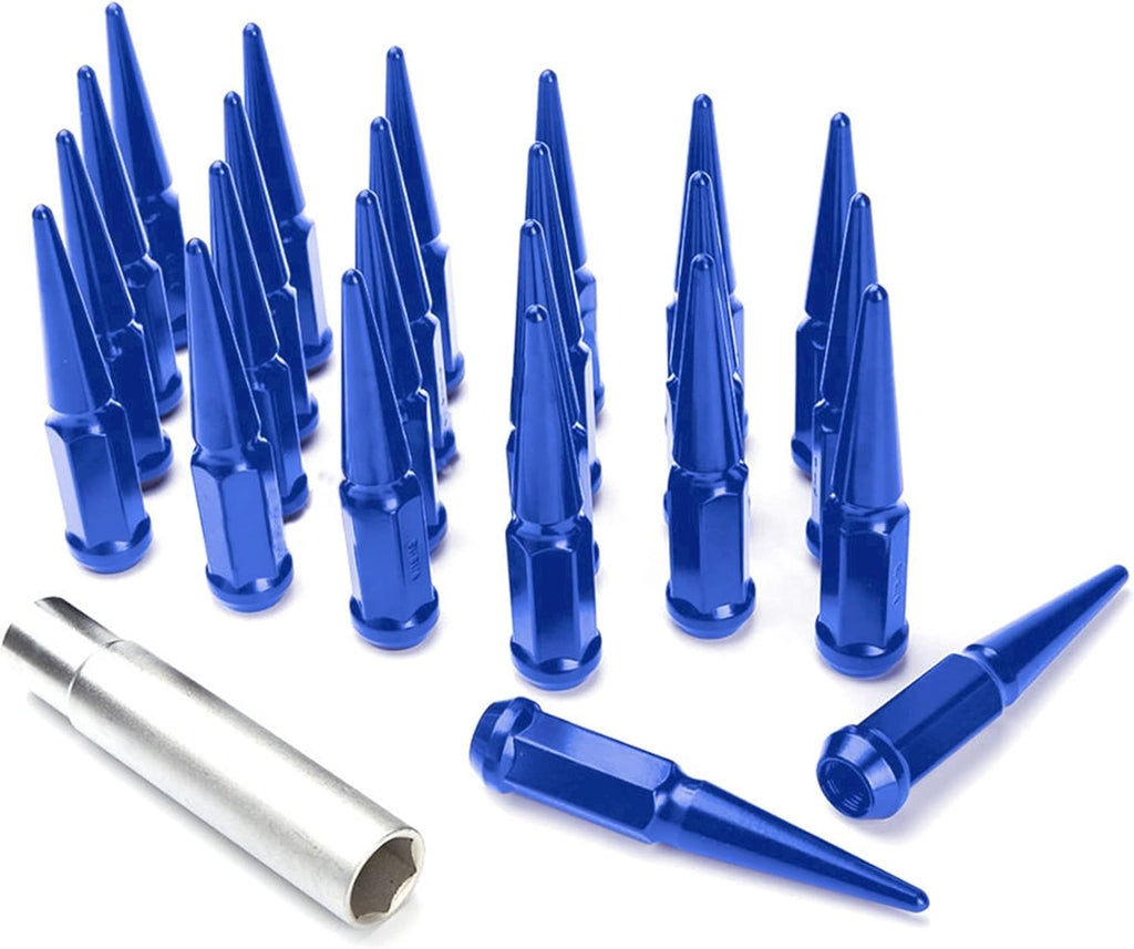 24 Chrome Spike Lug Nuts 1/2-20 Taper Pack of 2 B31990