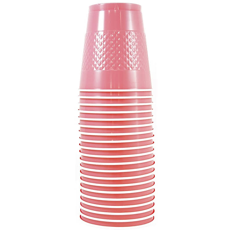 Baby Pink 12 oz Plastic Cups G943