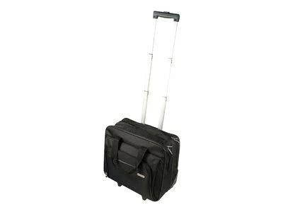 Black Nylon Rolling Laptop Case F762816