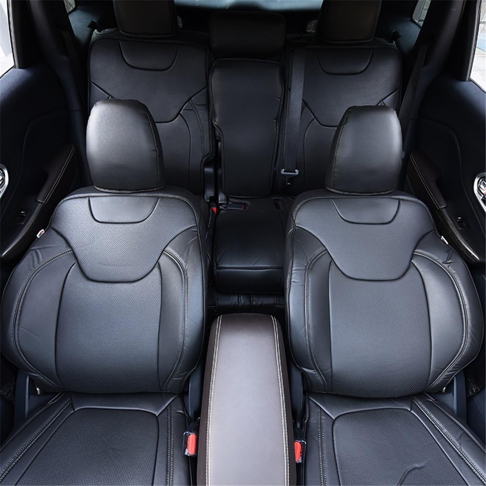 Custom Fit Leather Car Seat Covers Full Set Y72011