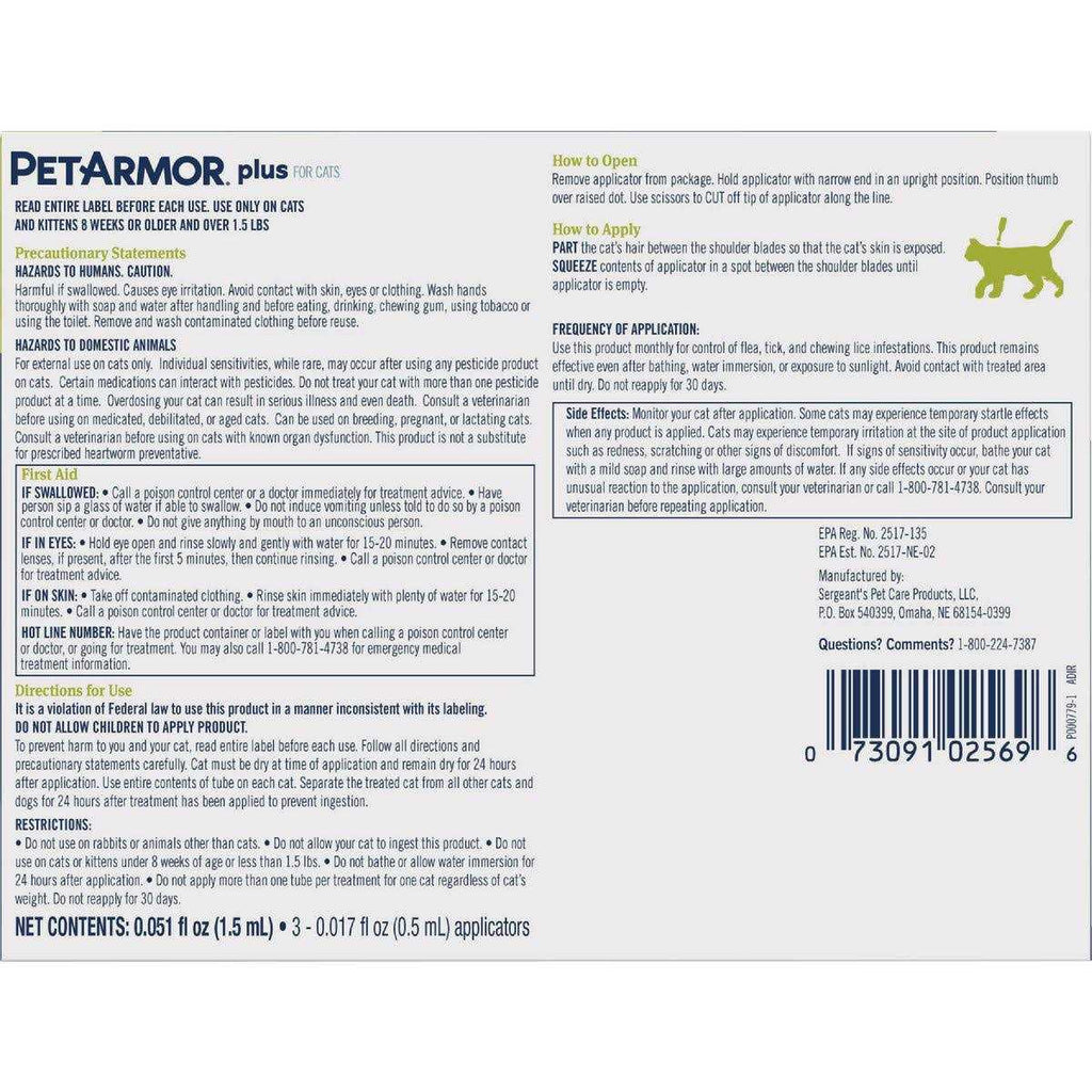 Flea & Tick Treatment for Cats O339
