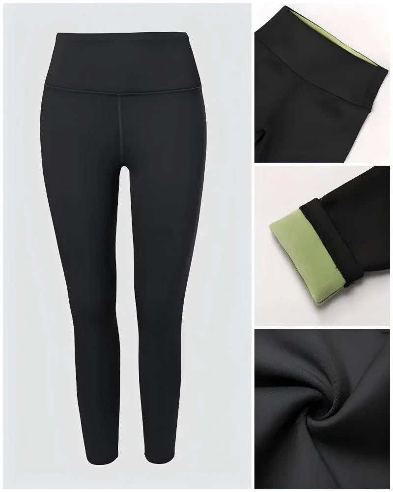 Fleece-Lined Tummy Control Shaping Leggings I256