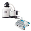 3000 GPH Pool Sand Filter Pump and Automatic Pool Vacuum K377