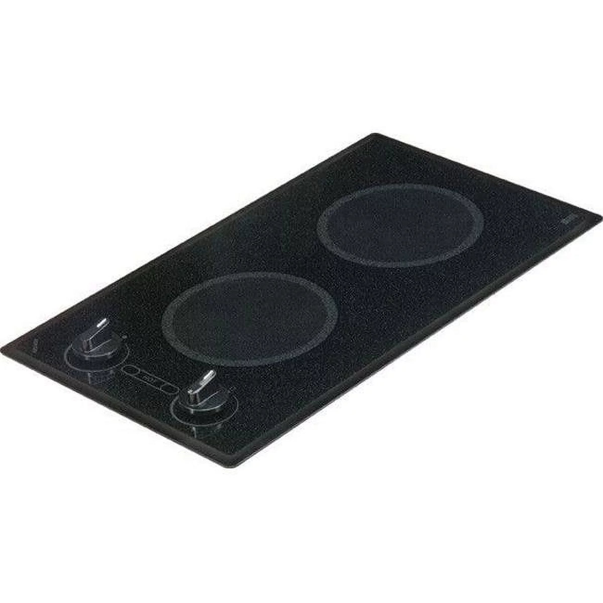2-burner Black Cooktop V6214