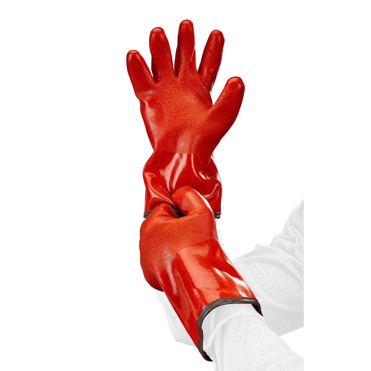 PVC-Coated Safety Orange Gloves X81042