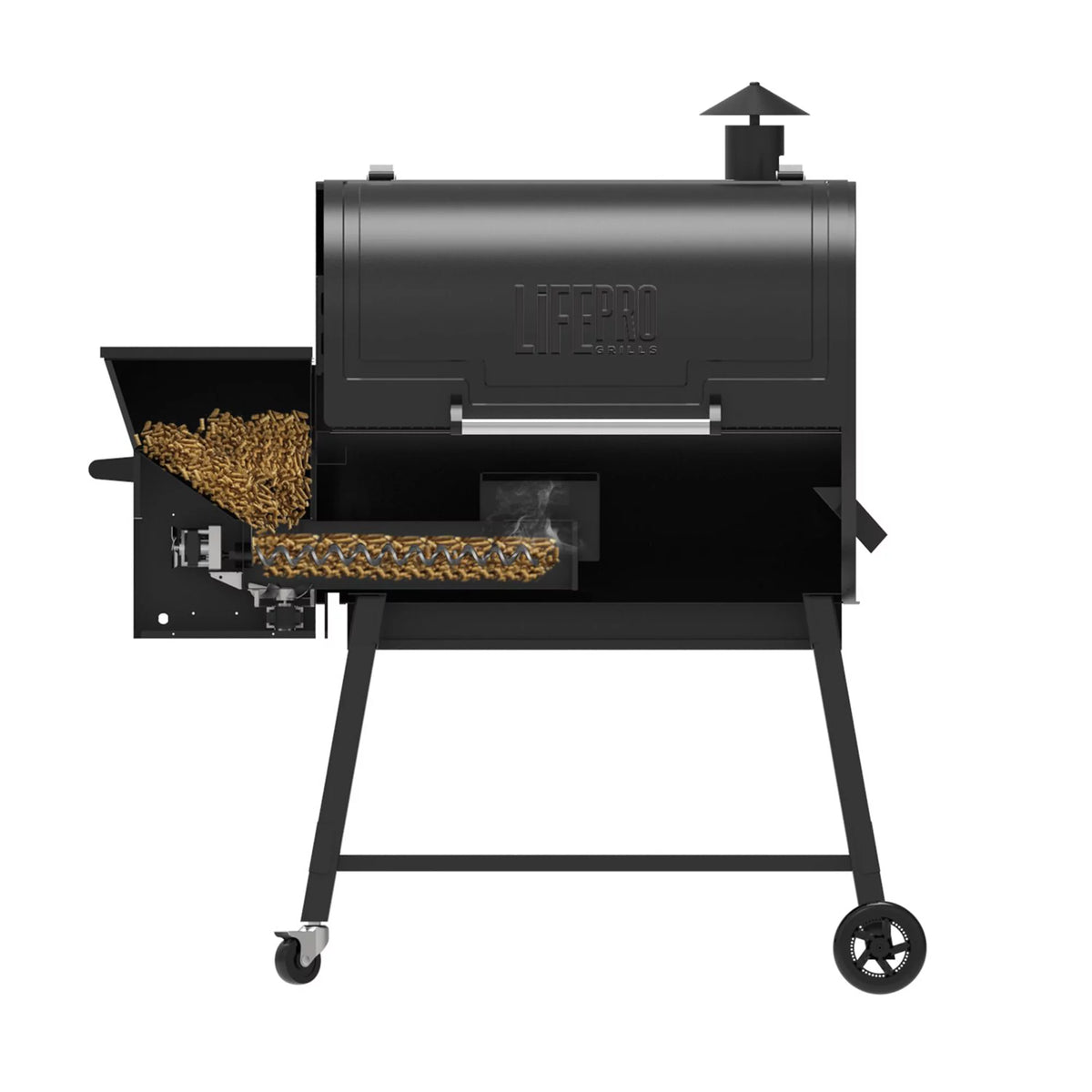 1500 Square Inch Wood Pellet Smoker Grill with Digital Control I569576