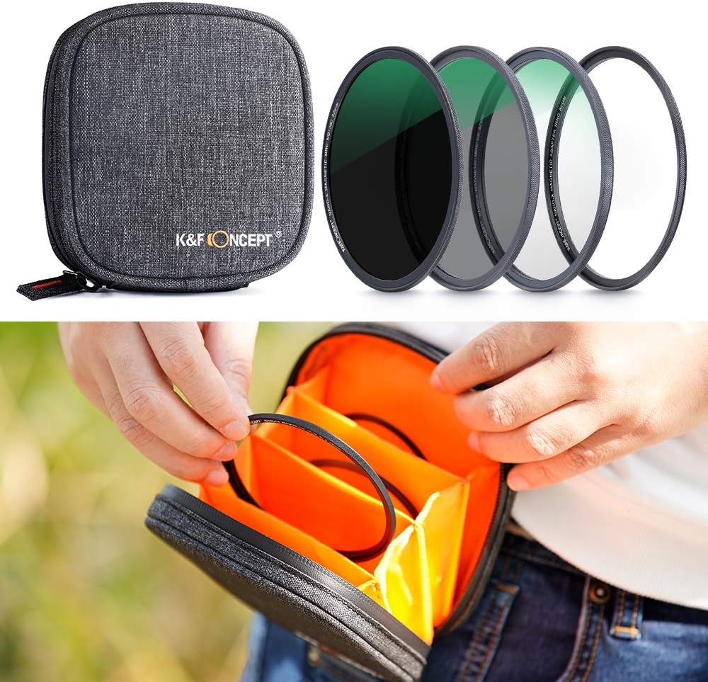 77mm Magnetic Lens Filter Kit with 4 in 1 Filter Pouch W1702