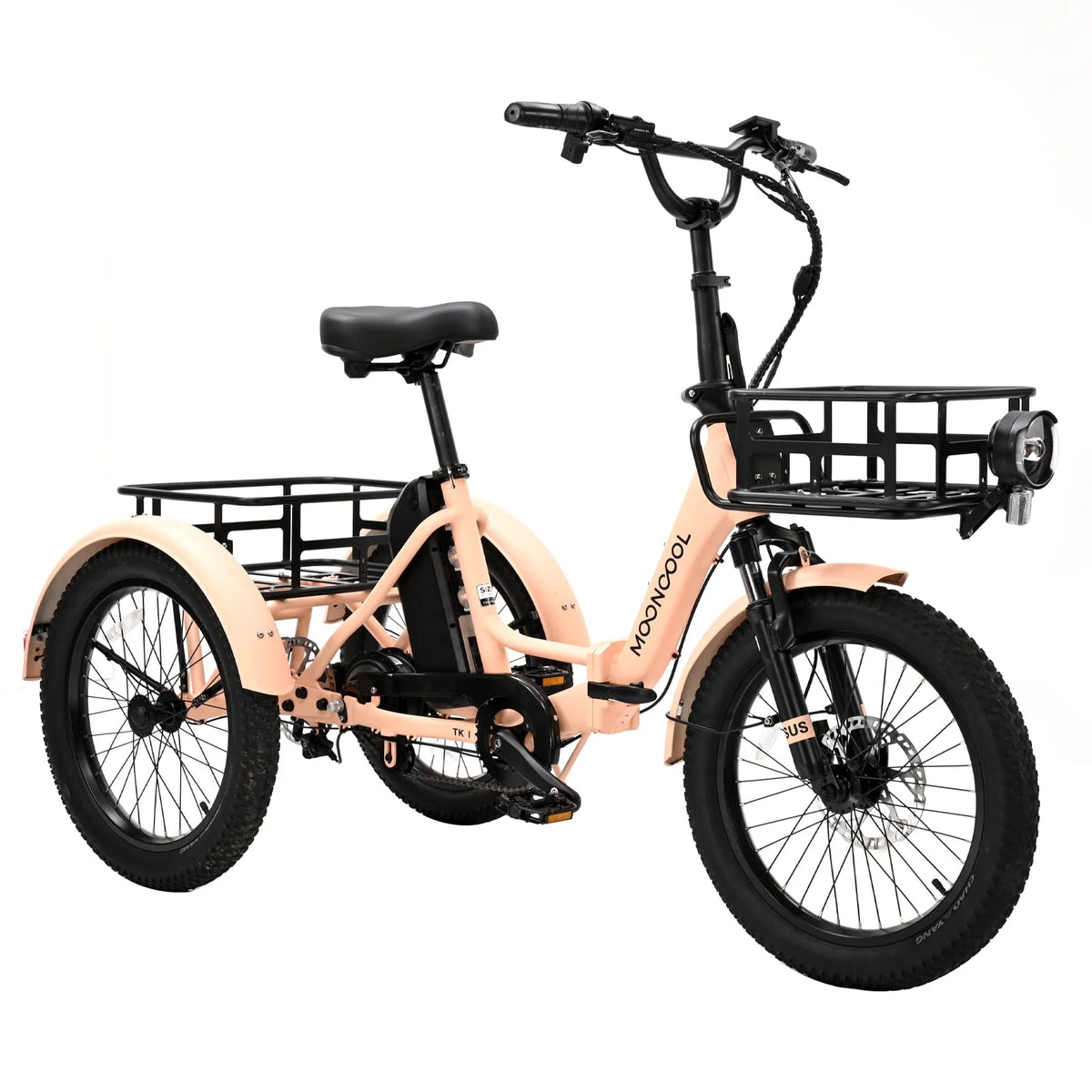 24 26 3 Wheel 350W 36V 7 Speeds Electric Tricycle with Large Basket K945