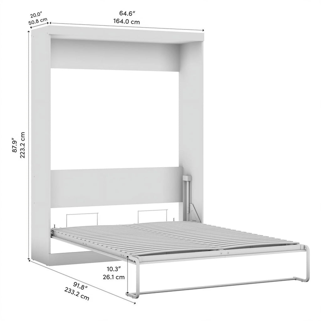 White Queen Wall Bed R790945